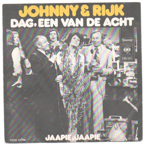 Johnny & Rijk- Dag, Een van de Acht, Cd's en Dvd's, Vinyl | Nederlandstalig, Gebruikt, Levenslied of Smartlap, Overige formaten