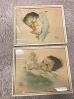 Vintage Bessie Pease Gutmann prentjes in lijst, Antiek en Kunst, Ophalen of Verzenden