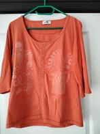 Oranje Shirt - poools. - Maat L, Kleding | Dames, Blouses en Tunieken, Maat 42/44 (L), Poools., Oranje, Ophalen of Verzenden