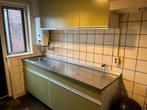 Typisch vintage ’60/’70 groene keuken(blok) met RVS werkblad, Huis en Inrichting, Keuken | Keukenelementen, Ophalen, Gebruikt