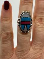 A579 Prachtige zilveren Zuni stijl ring maat 16,75, Ophalen of Verzenden, Kleiner dan 17, X, Met edelsteen