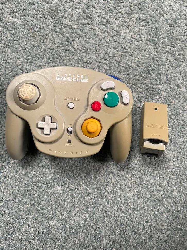 Wavebird + Receiver voor Nintendo Gamecube met garantie, Spelcomputers en Games, Games | Nintendo GameCube, Zo goed als nieuw