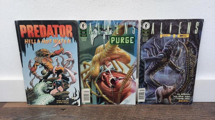 Partij van 9 Predator / Aliens Stripboeken / Comics, Boeken, Strips | Comics, Gelezen, Meerdere comics, Amerika, Ophalen of Verzenden