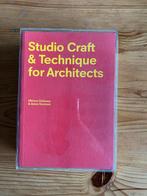 Studio Craft & Technique for Architects, Ophalen of Verzenden, Zo goed als nieuw, Architectuur algemeen