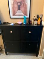 Hemnes Schoenenkast - Zwart, Ophalen, Kunststof, 100 tot 150 cm, 50 tot 100 cm