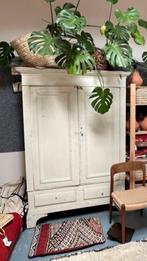 Vintage franse houten kast / is al uit elkaar gehaald, Ophalen, Gebruikt, 100 tot 150 cm, 150 tot 200 cm