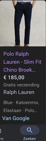 Polo ralph lauren- slim fit chino broek, Ophalen, Blauw, Ralph Lauren, Zo goed als nieuw