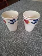 2 melkbekers Boerenbont, Antiek en Kunst, Ophalen of Verzenden