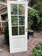 Glasdeur binnendeur massief hout deur 211,5, Doe-het-zelf en Verbouw, Ophalen, Gebruikt, Binnendeur, 200 tot 215 cm