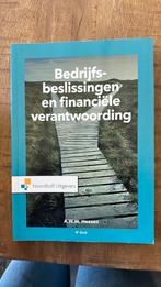 Bedrijfsbeslissingen en financiële verantwoording (4e editie, Ophalen of Verzenden, Nieuw, André Heezen
