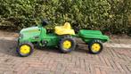 John Deere traptractor, Kinderen en Baby's, Ophalen, Gebruikt, Overige merken, Met kar of aanhanger