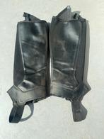 Zwarte chaps, tweedehands van het merk Fouganza, Gebruikt, Kinderen, Overige soorten, Ophalen of Verzenden