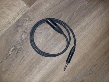 Klotz 3p male XLR naar 3p 6.35mm jack 1 meter beschikbaar voor biedingen
