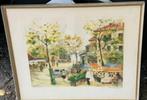 Litho parijs place du tetre charles blondin 121 /350, Antiek en Kunst, Ophalen