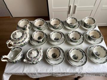 WS & Co Wedgwood Queens Ware thee servies ruim 100 jaar oud beschikbaar voor biedingen