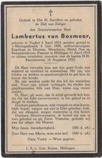 pastoor Lambertus van Boxmeer 1874 Veghel + 1933 Millingen, Verzenden