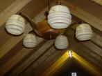Oude lamp, Huis en Inrichting, Ophalen, Gebruikt, Glas, 50 tot 75 cm