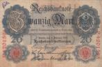 Duitsland bankbiljet 20 Mark 19.2.1914, Pick 46b gebruikt, Postzegels en Munten, Bankbiljetten | Europa | Niet-Eurobiljetten, Los biljet