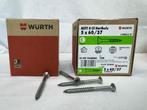 Hardhoutschroeven RVS grote partij Würth 5x60/37 100 stuks, Ophalen, 50 tot 100 mm, Schroeven, Nieuw