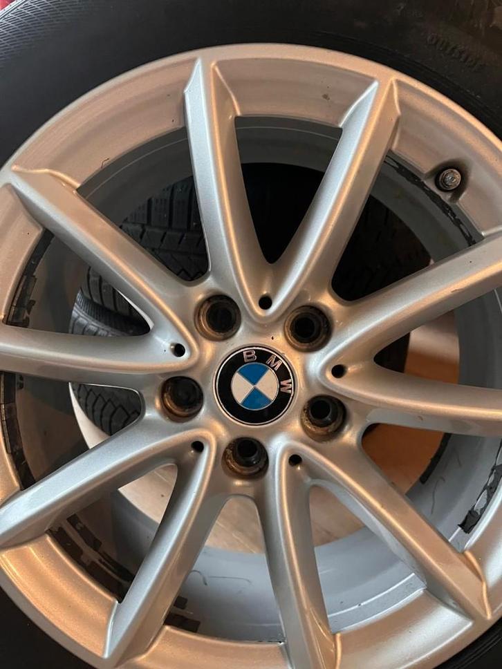 4 velgen met winterbanden BMW X1, Auto-onderdelen, Banden en Velgen, Banden en Velgen, Winterbanden, 17 inch, 225 mm, Personenwagen