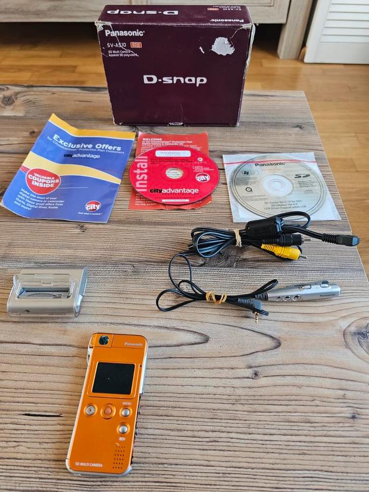 Panasonic D-Snap SV-AS10 Compact Camera., Audio, Tv en Foto, Fotocamera's Digitaal, Niet werkend, Compact, Geen optische zoom