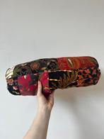 Blockprint/batik kussen, 42,5x12,5cm.Indonesie batik hippie, Verzenden, Gebruikt, Overige kleuren, Cilindervormig