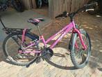 Kinderfiets mountainbike 24 inch meisje fiets roze, Fietsen en Brommers, Fietsen | Meisjes, Ophalen, Gebruikt, 24 inch, Handrem