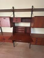 Louis van Teeffelen Wandmeubel wandrek wandsysteem VINTAGE, Huis en Inrichting, Ophalen, Met deur(en), Teakhout, Zo goed als nieuw
