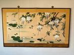 Japans 4 Luik Schilderij Kamerscherm, Antiek en Kunst, Kunst | Niet-Westerse kunst, Ophalen