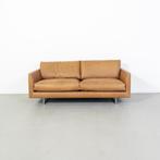 1x Montis Axel Bank 3-zits/190cm Buffalo Leder - Cognac, Metaal, 150 tot 200 cm, Driepersoons, 75 tot 100 cm