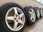 15 inch Nissan Note Micra Cube Sunny velgen zomer 4x100, Gebruikt, 15 inch, 175 mm, Banden en Velgen