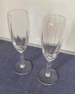 2 Kristallen Champagneglazen merk St LOUIS, Antiek en Kunst, Antiek | Glas en Kristal, Ophalen