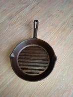 grilpan gietijzer 21cm, Ophalen of Verzenden, Gebruikt, Gietijzer, Koekenpan of Braadpan