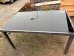 Glazen tuintafel gratis op te halen!, Ophalen, Gebruikt, Rechthoekig, Aluminium