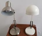 Vintage tafel-/bureaulampen Rvs en creme metaal VANAF 12,50, Huis en Inrichting, Lampen | Tafellampen, Ophalen of Verzenden, Gebruikt