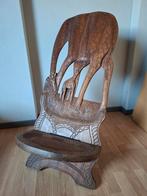 Stoel Afrikaans houtsnijwerk giraffe, Ophalen