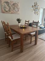 Ikea Kaustby stoelen 4 stuks met kussentjes, Huis en Inrichting, Stoelen, Ophalen, Zo goed als nieuw, Bruin, Twee