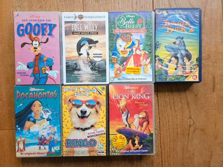 GRATIS 7 videobanden voor kinderen oa Disney, Cd's en Dvd's, VHS | Kinderen en Jeugd, Zo goed als nieuw, Alle leeftijden, Ophalen of Verzenden