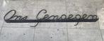 zgan gevel woord letters / gevelletters ‘Ons Genoegen’, Antiek en Kunst, Curiosa en Brocante, Ophalen
