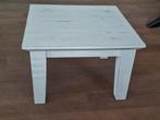 Vierkant houten bijzettafel/salontafel 70x70 cm, Huis en Inrichting, Ophalen, Gebruikt, Vierkant