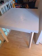 Kleine vierkanten eettafel, uitschuifbaar., Ophalen, Gebruikt, Rechthoekig, 50 tot 100 cm