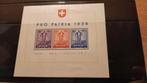 Zwitserland 1936 Pro Patria blok, gekeurd, Postzegels en Munten, Verzenden, Buitenland