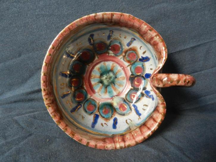 Kleurige kom m. oor jaren 70 D.0.K. DOK De Oude Kruik d 10,6, Antiek en Kunst, Antiek | Keramiek en Aardewerk, Ophalen of Verzenden