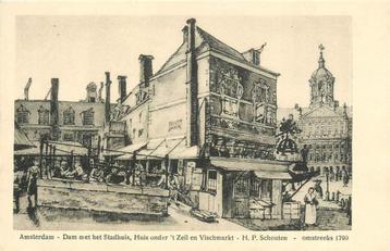 (381-134-023) Amsterdam Dam met het Stadhuis beschikbaar voor biedingen