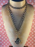 Zilveren pomander aan zilveren jasseron, Ophalen of Verzenden, Zilver