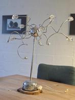 Kristal/ chroom kroonluchter lamp, 50 tot 75 cm, Klassiek, Ophalen of Verzenden, Zo goed als nieuw