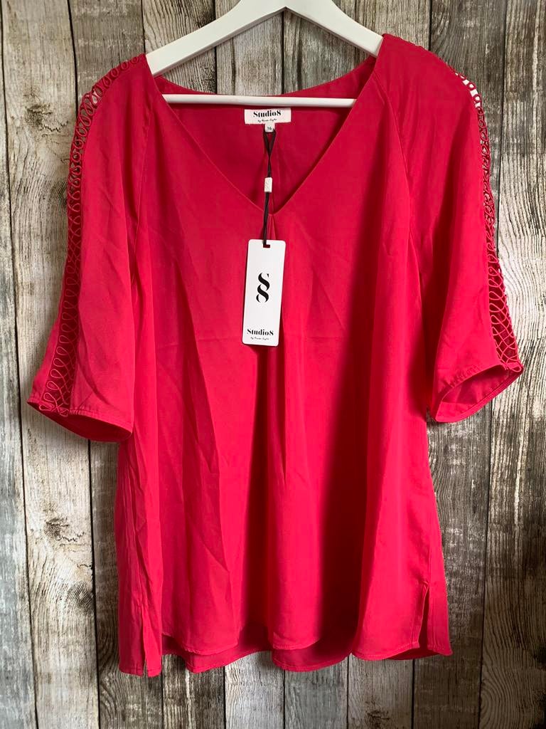 Nieuw mooie blouse/shirt van Studio 8 by Phase Eight (Mt 16), Verzenden, Nieuw, Maat 42/44 (L), Roze