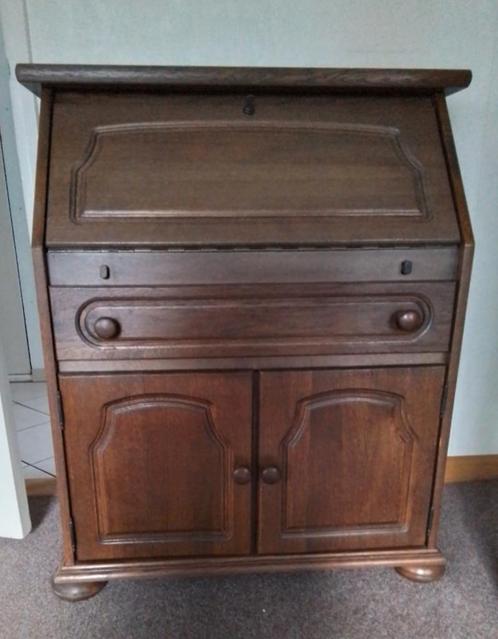 GRATIS op te halen: eikenhouten secretaire / kast, Huis en Inrichting, Kasten | Secretaires, Gebruikt, Ophalen