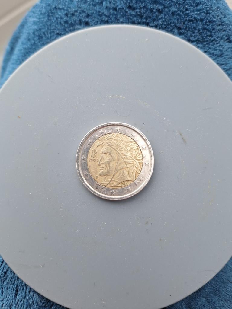 Dante Alighieri 2 euro munt jaar 2002, Postzegels en Munten, Munten | Europa | Euromunten, Ophalen of Verzenden, Italië, 2 euro