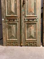 Antieke dubbele deur met oude patina., Huis en Inrichting, Woonaccessoires | Overige, Ophalen of Verzenden
